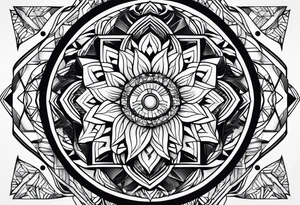 geometric tattoo idea