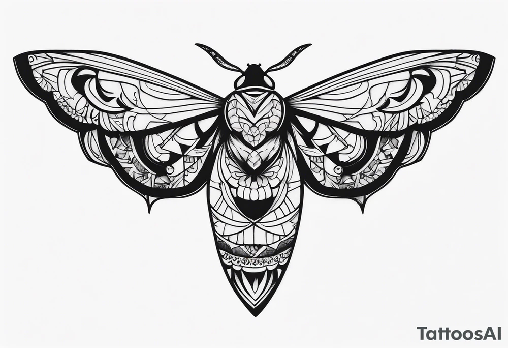 Moth tattoo idea