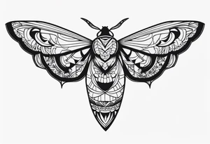 Moth tattoo idea