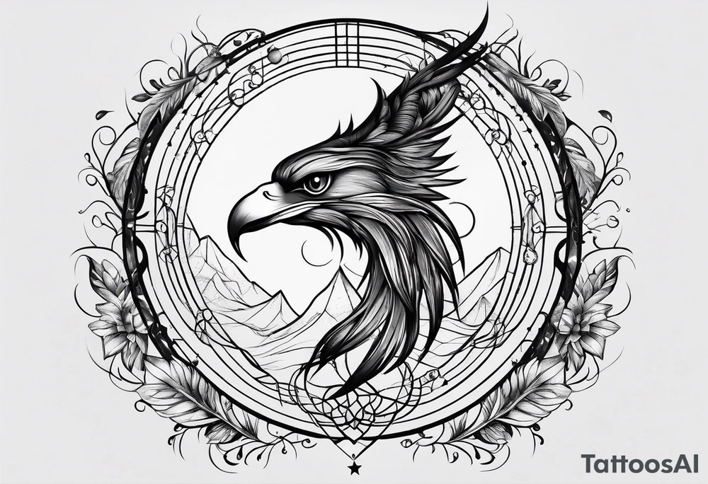 Crescent moon dreamcatcher tattoo idea