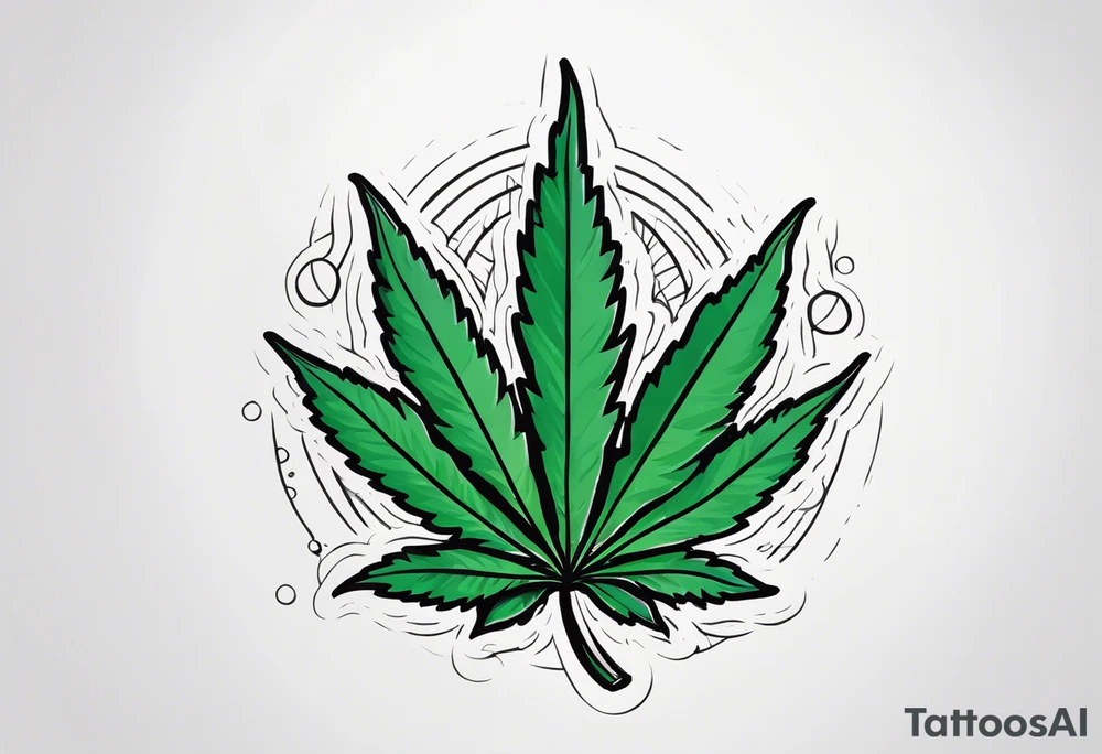 Marijuana tattoo idea