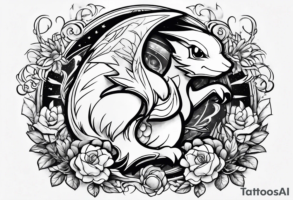 Antisocial Pokemon tattoo idea