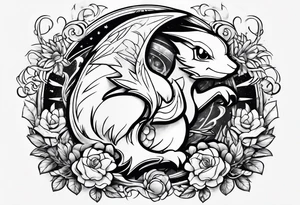 Antisocial Pokemon tattoo idea