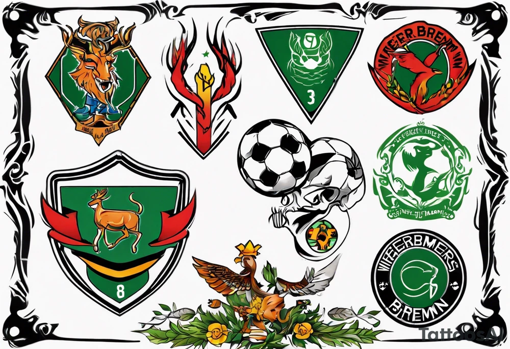 werder bremen fußball, tattoo idea