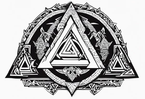 Valhalla fire runes fog
Sword shield valknut tattoo idea