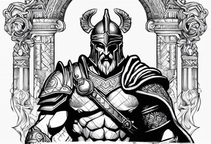 Ares the greek god of war tattoo idea