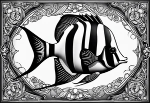 Moorish idol tattoo idea