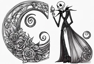 Nightmare before Christmas  statue tattoo idea