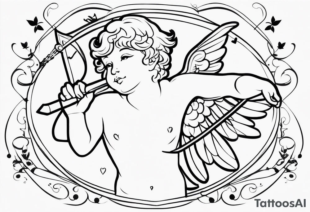 cupid tattoo idea