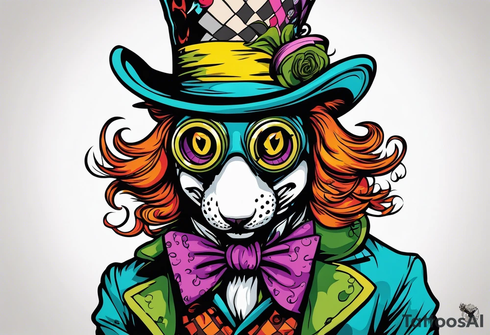 Mad hatter gas mask
Compass wonderland tattoo idea