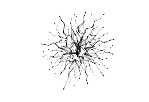 Confusion and pressure in thin lines tattoo idea