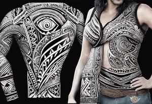 maori tattoo that represents family for shoulder and arm tattoo idea