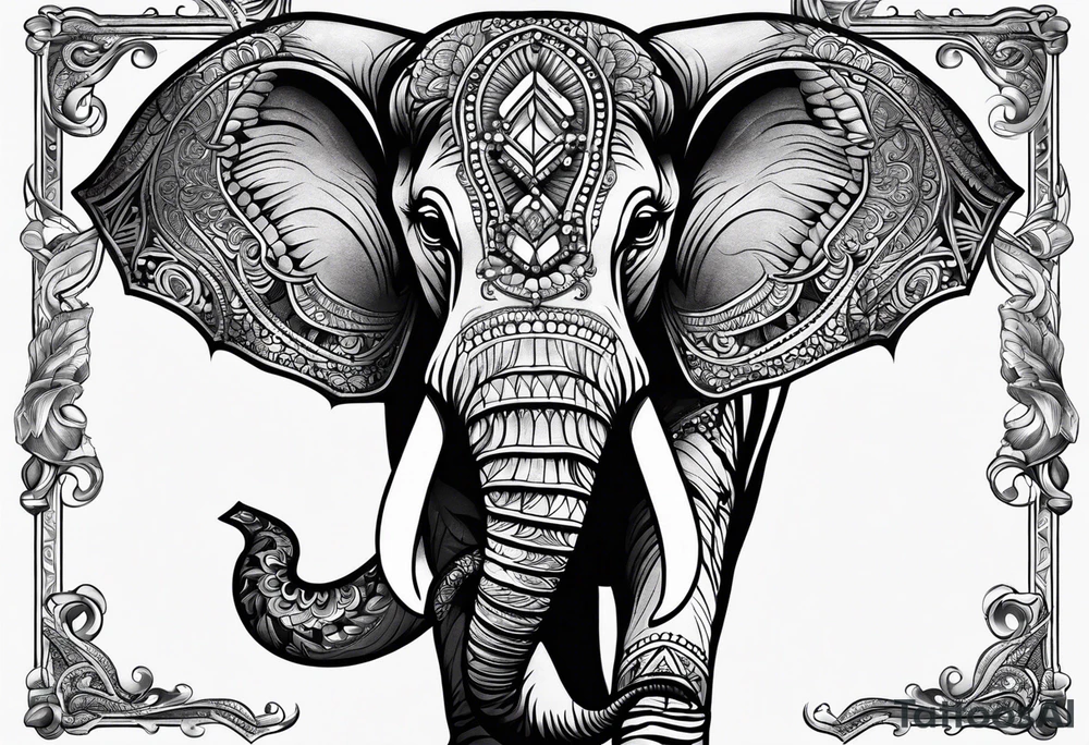 Elephant with attitude tattoo idea