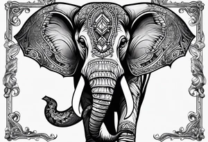 Elephant with attitude tattoo idea