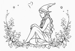 Whimsical Elf tattoo idea