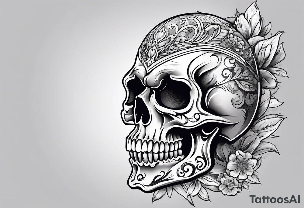 Skull tattoo idea