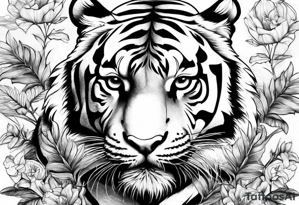 Tiger was with 3 cubs tattoo idea