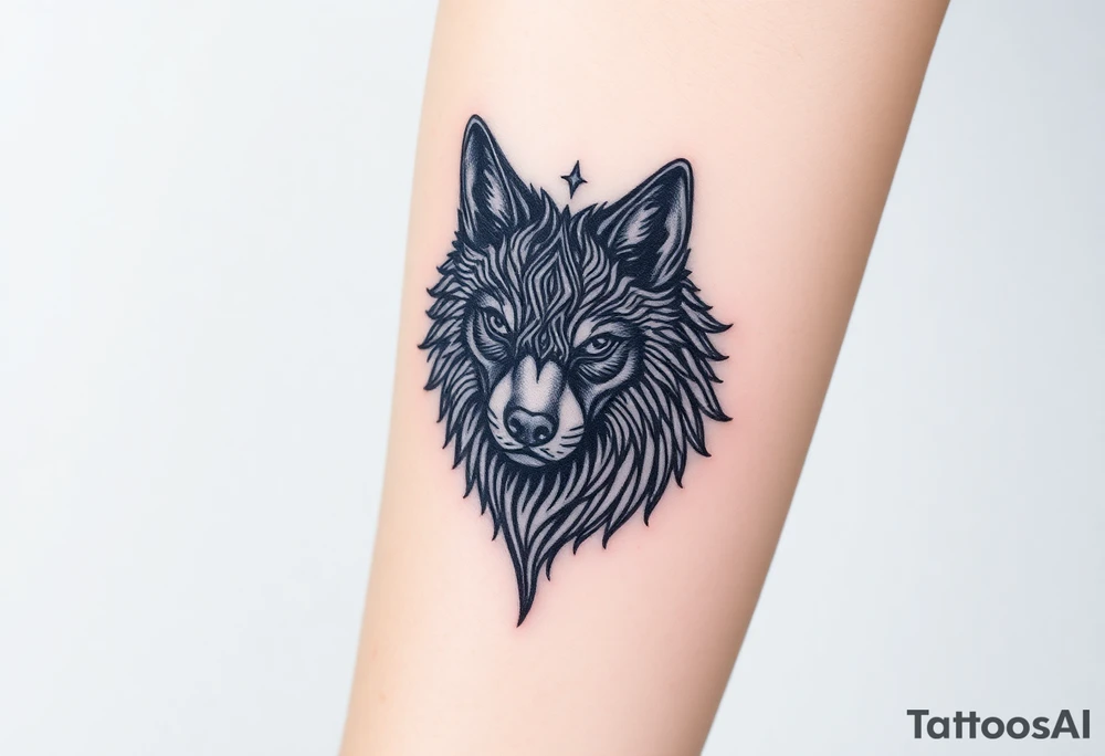 Wolf tattoo idea