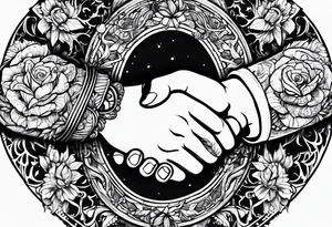 handshake tattoo idea