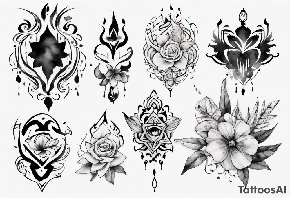Name Neha tattoo idea