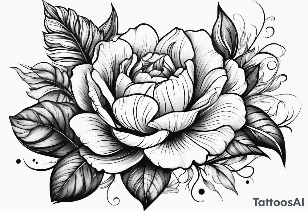 Flower mixture tattoo idea