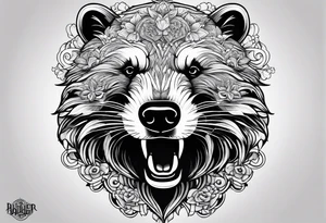 holy badger tattoo idea