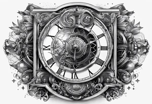 Time traveller and quantum mechanics tattoo idea