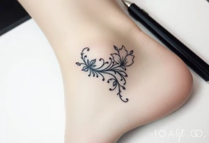 Sexy yet simple I want it on the inner ankle but I want to add on to my previous tattoo tattoo idea