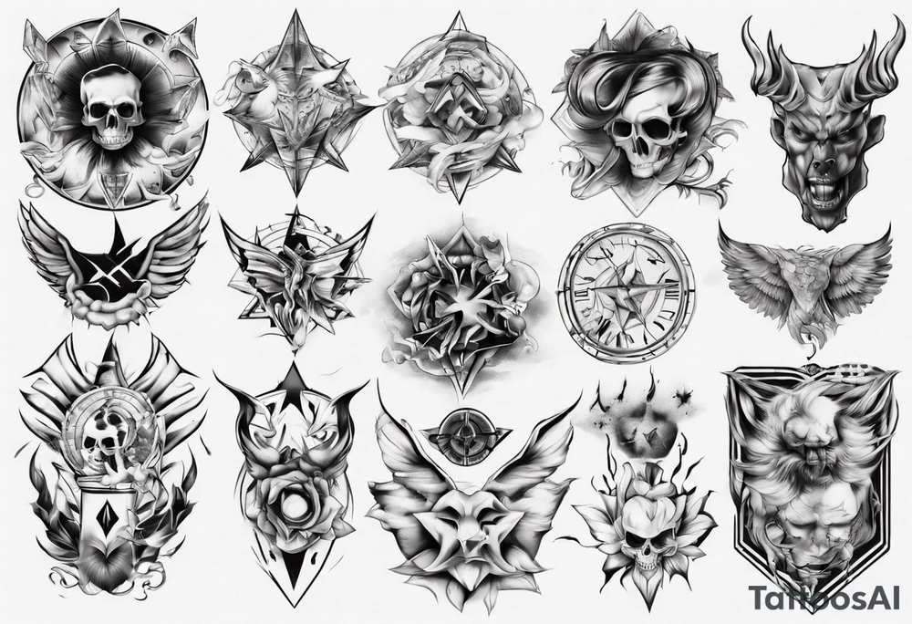 all shape tattoo idea
