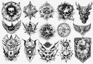 all shape tattoo idea