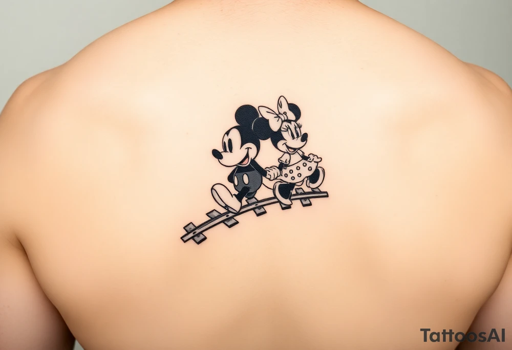 Mickey and Minnie's Runaway Railroad tattoo idea