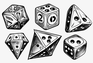 magic dice tattoo idea