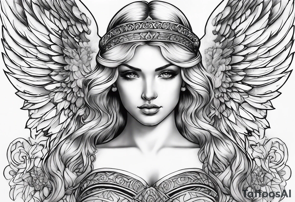 angel tattoo idea