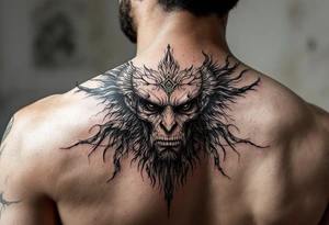 faça uma tatuagem de Exu Marabô religião quimbanda tattoo idea