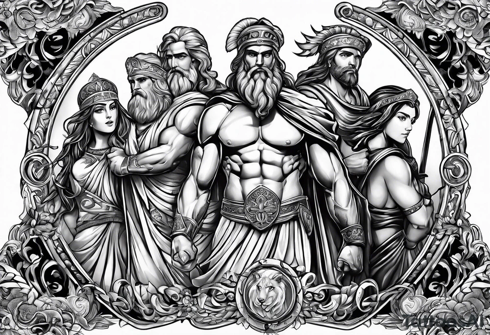 greek heros tattoo idea