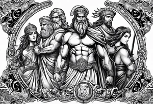 greek heros tattoo idea