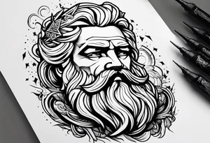 zeus lightning bolt tattoo idea
