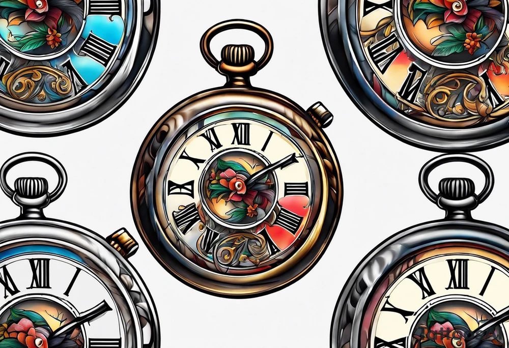 Stopwatch, sword tattoo idea