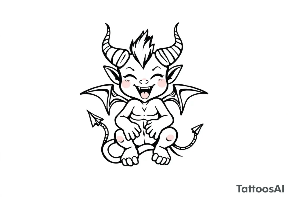 Demon tattoo idea