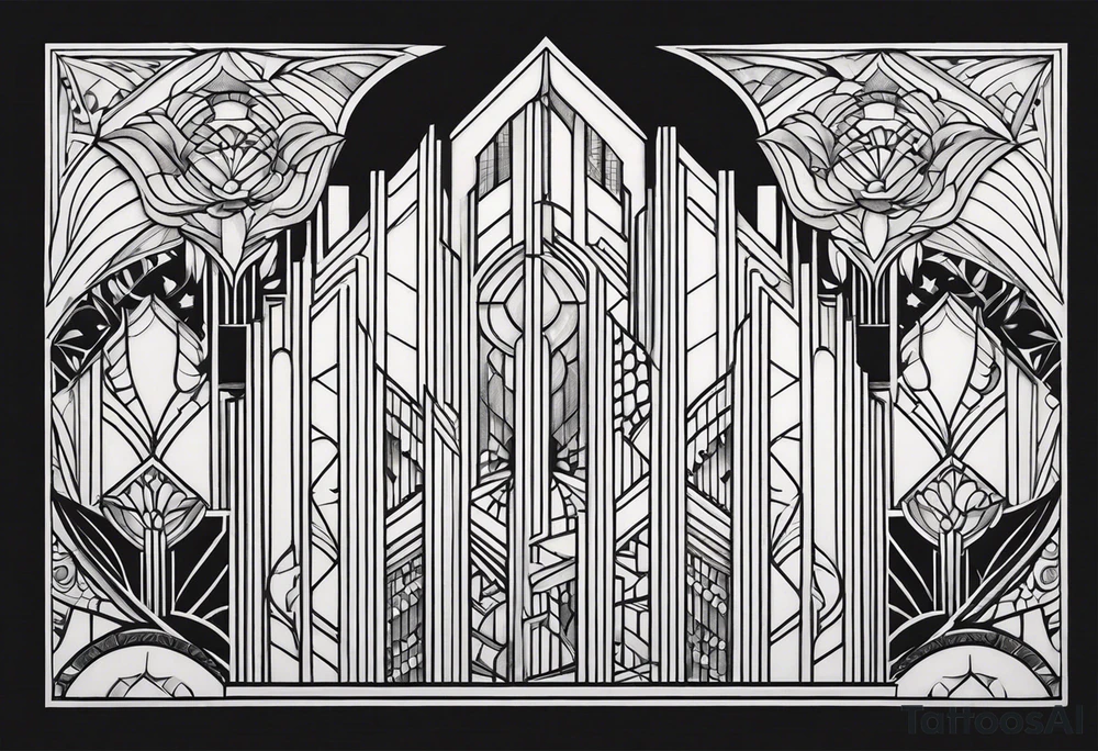 Art Deco Patterns tattoo idea