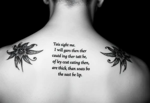 Song lyrics tattoo idea