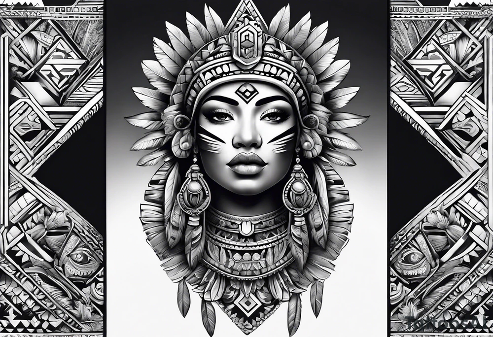 sleeve. Aztec tattoo idea