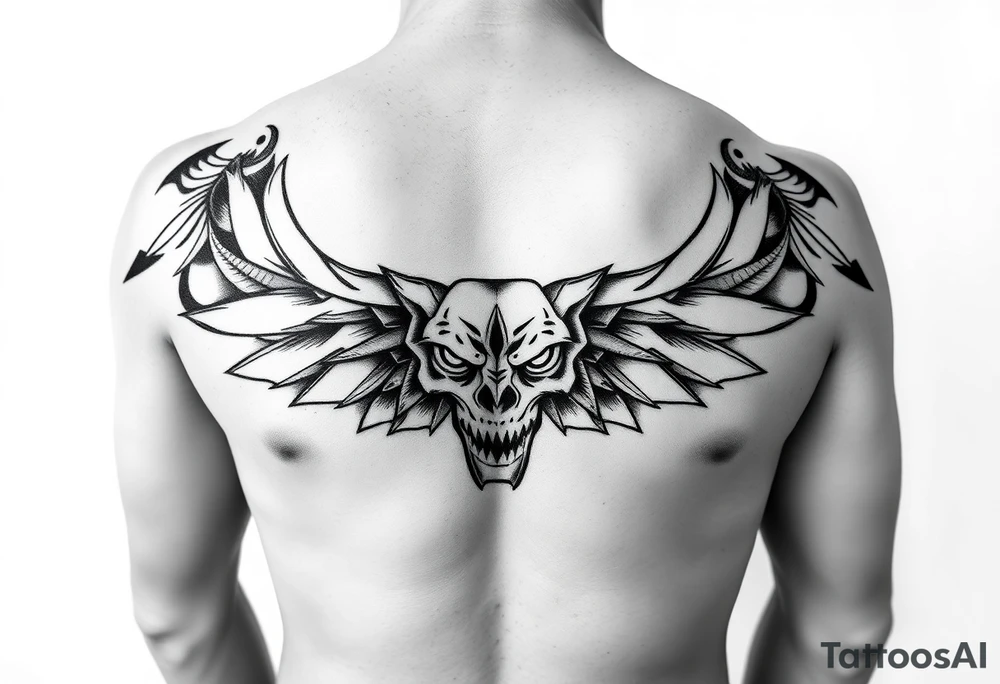 a men's belly tattoo tattoo idea