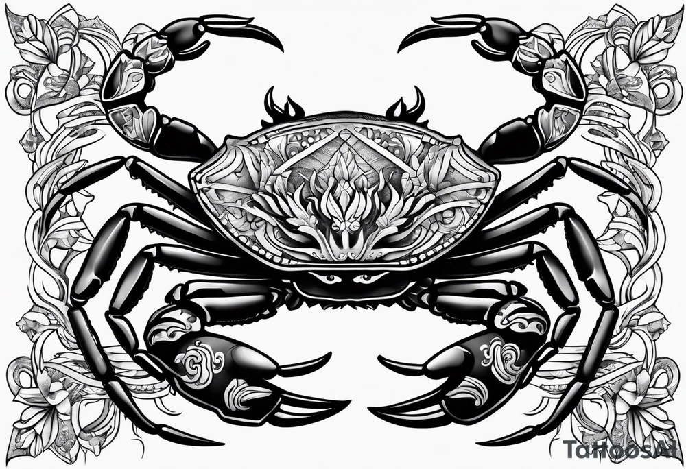 Crabs chicano tattoo idea