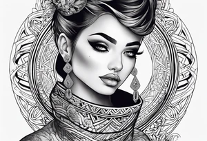 Full neck tattoo tattoo idea