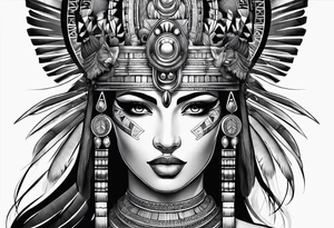 cleopatra's face tattoo idea