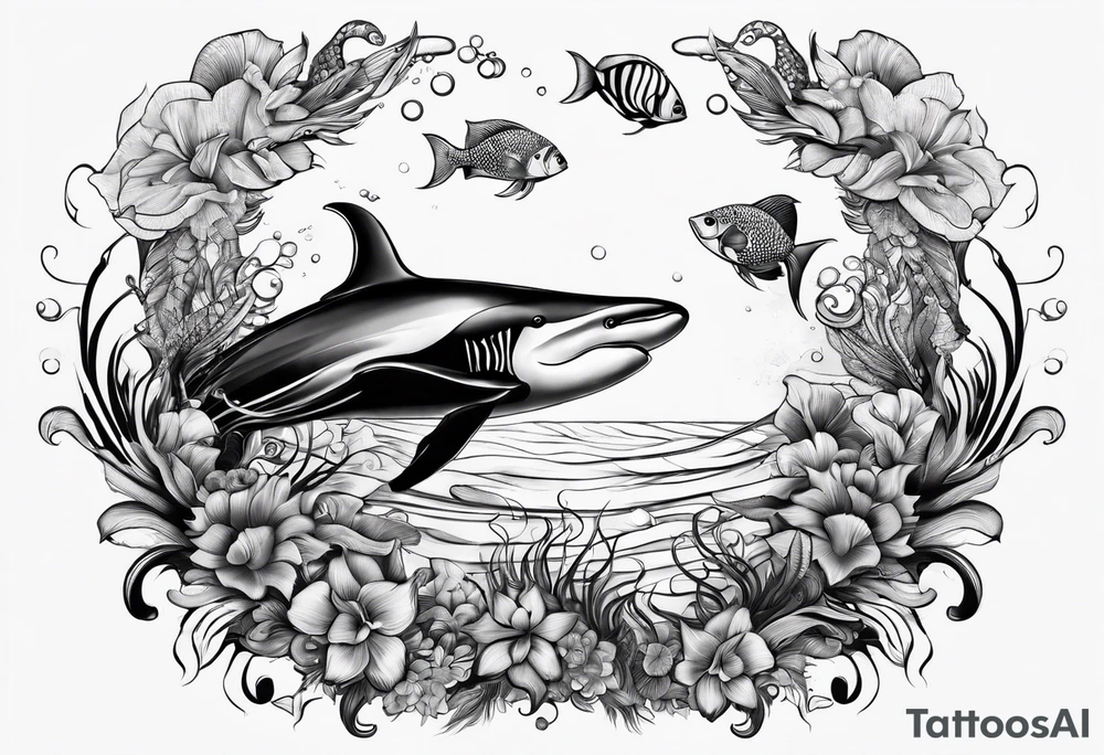 sealife father daughter tattoo idea