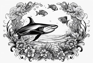 sealife father daughter tattoo idea