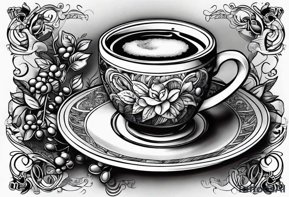 coffee tattoo idea
