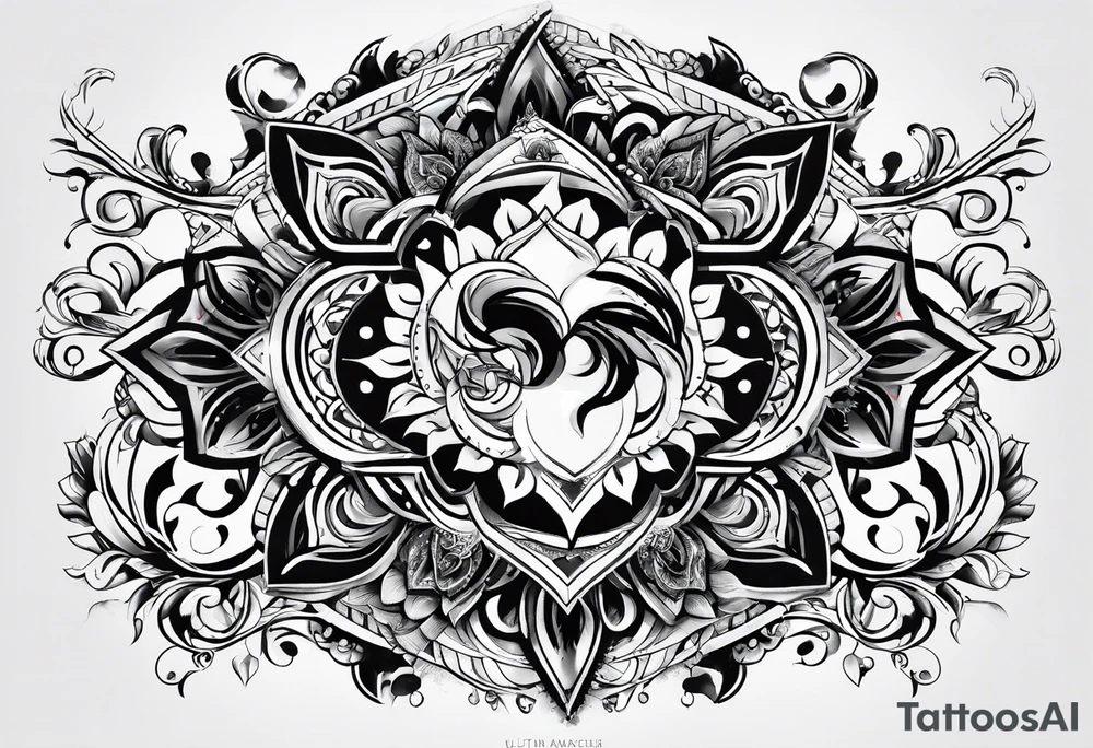 4 Spielkarten, 2 Würfel tattoo idea